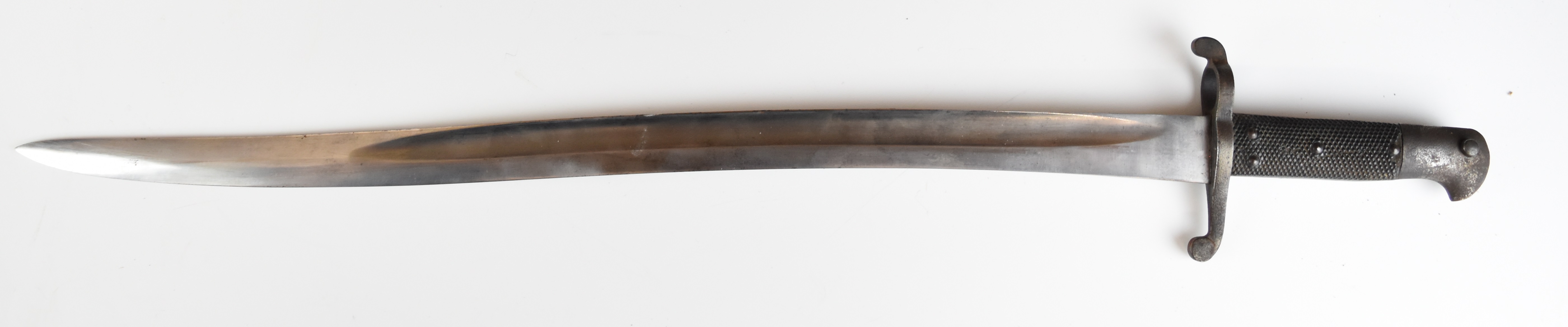 British 1863 pattern Enfield sword bayonet with leather grips, external leaf spring, some good - Image 2 of 8
