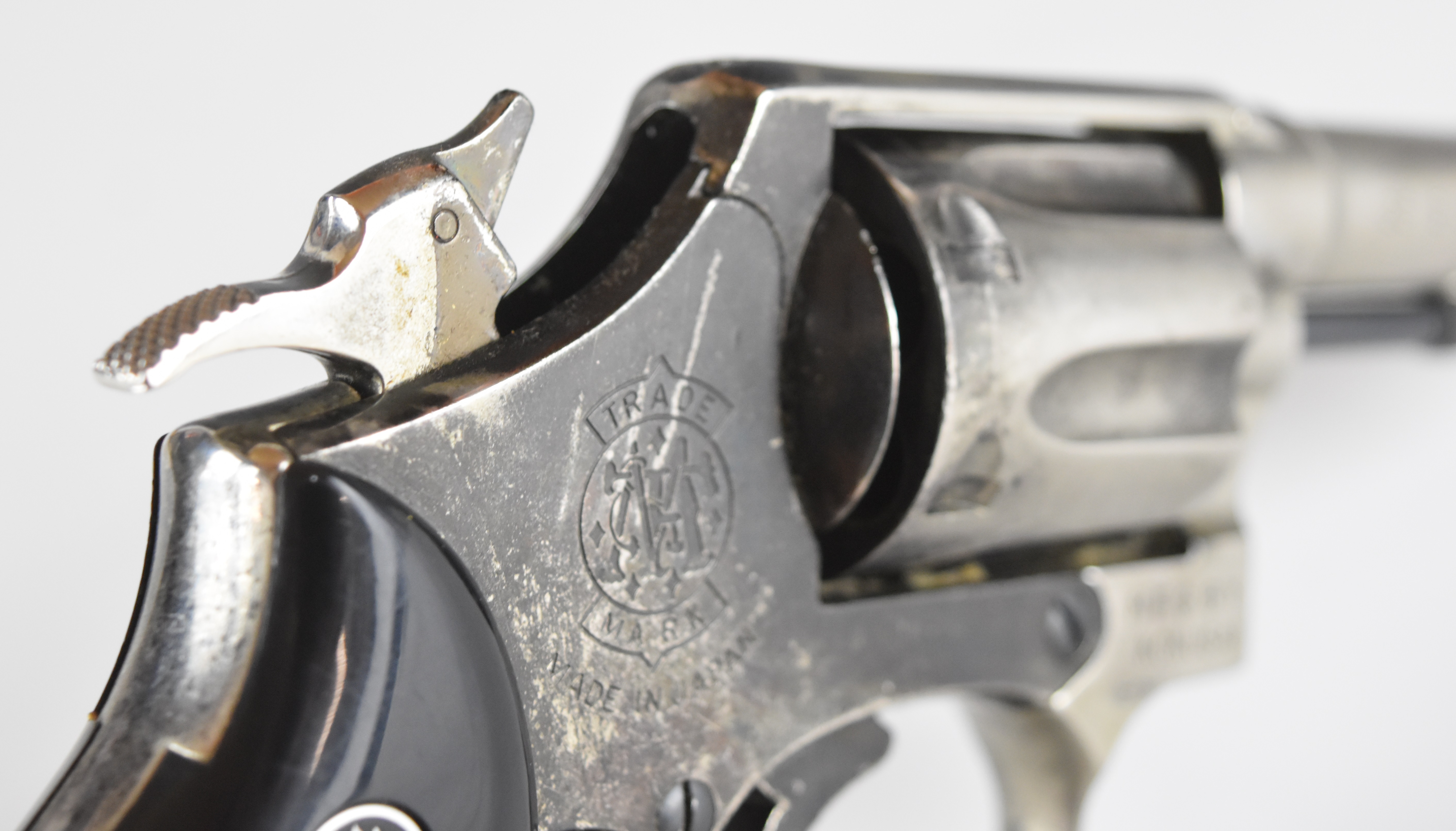 Kokusai Smith & Wesson .38 Special CTG style six shot double-action blank firing revolver with - Image 10 of 16