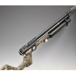 Benjamin Marauder .22 PCP air rifle with Lane regulator, camouflage pistol grip, skeleton stock,