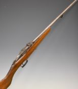 French .410 trapdoor garden shotgun with sling mounts, fixed sights and 25.5 inch barrel, overall