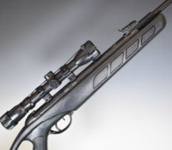 Kral IN-06 S .22 air rifle with composite stock, textured semi-pistol grip, adjustable cheek piece