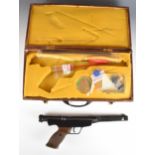 Original Model 6 .177 target air pistol with shaped and chequered grip and adjustable sights and