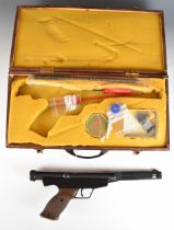 Original Model 6 .177 target air pistol with shaped and chequered grip and adjustable sights and