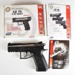 ASG Ceska Zbojovka CZ 75 P-07 Duty .177 air pistol with two spare magazines, serial number