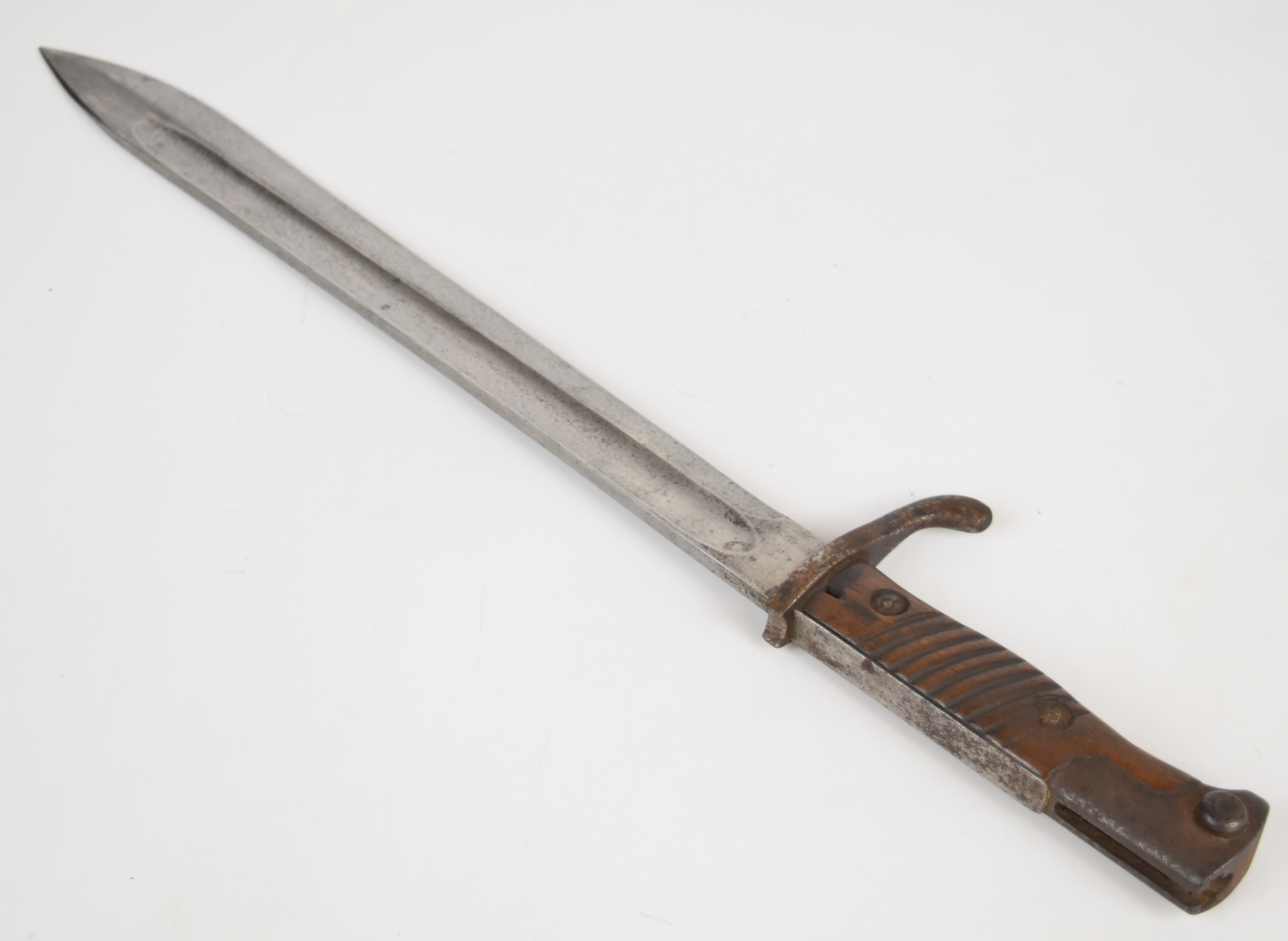 German 1898/05 pattern bayonet with trimmed muzzle ring, flashguard, Simson & Co Suhl to ricasso, - Image 3 of 8