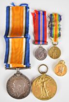 British Army WW1 medal pair comprising War Medal and Victory Medal named to 24357 Pte G Hussey,