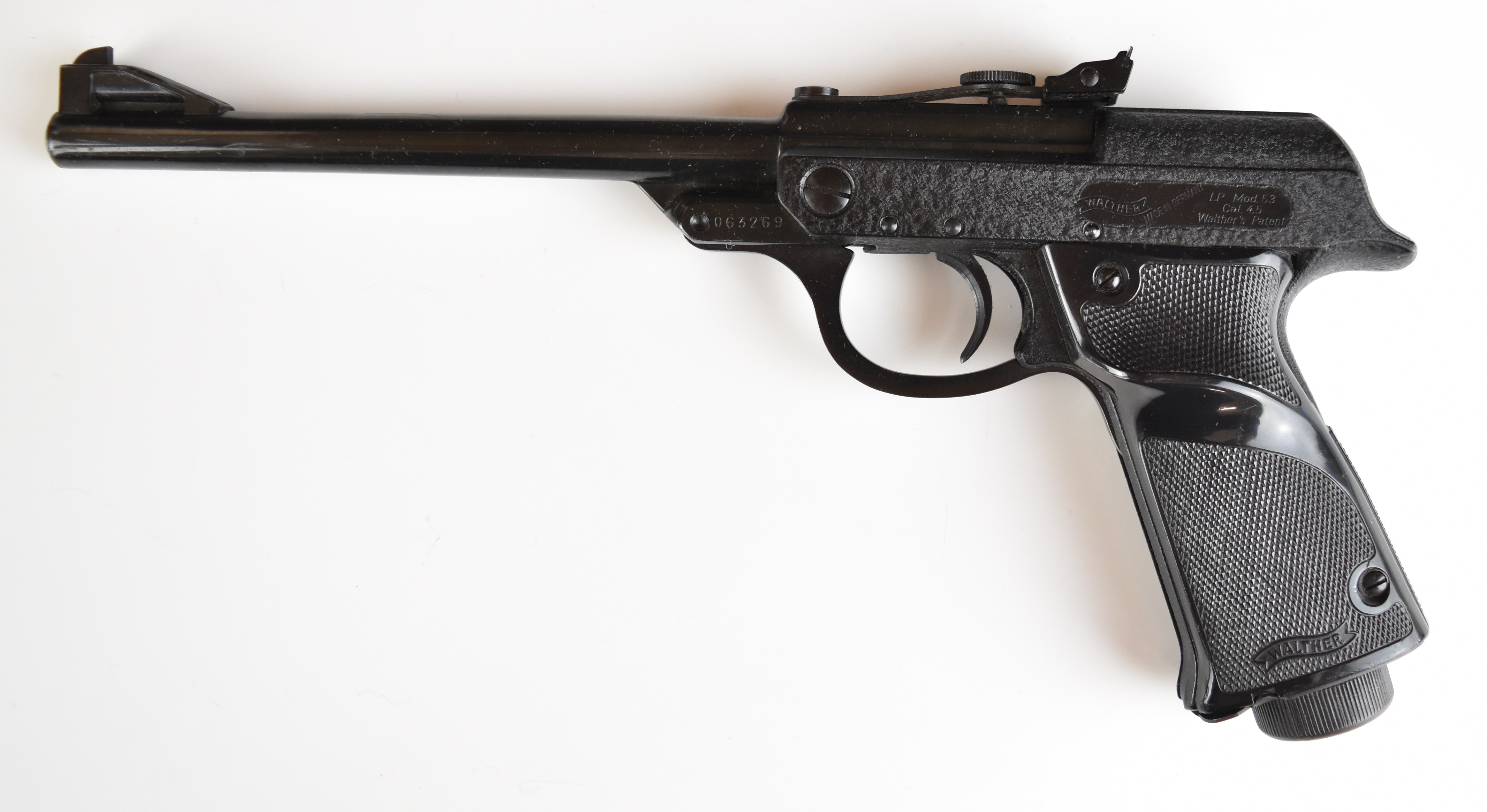 Walther Luftpistole Model LP 53 .177 target air pistol with named, shaped and chequered composite - Image 3 of 13