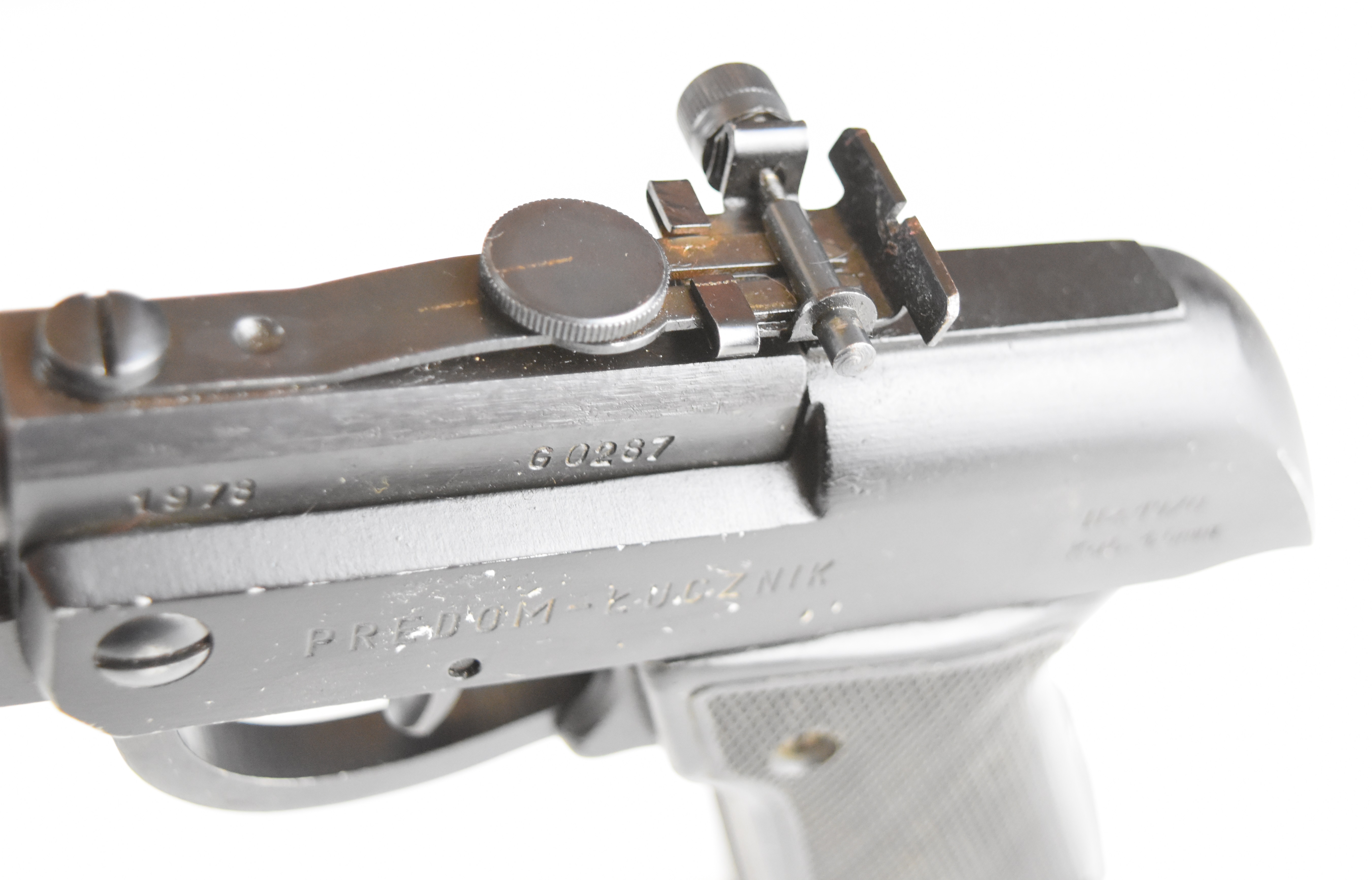 Polish Predom Lucznik model 1970 .177 Polish Army training target air pistol dated 1978 with - Image 9 of 12