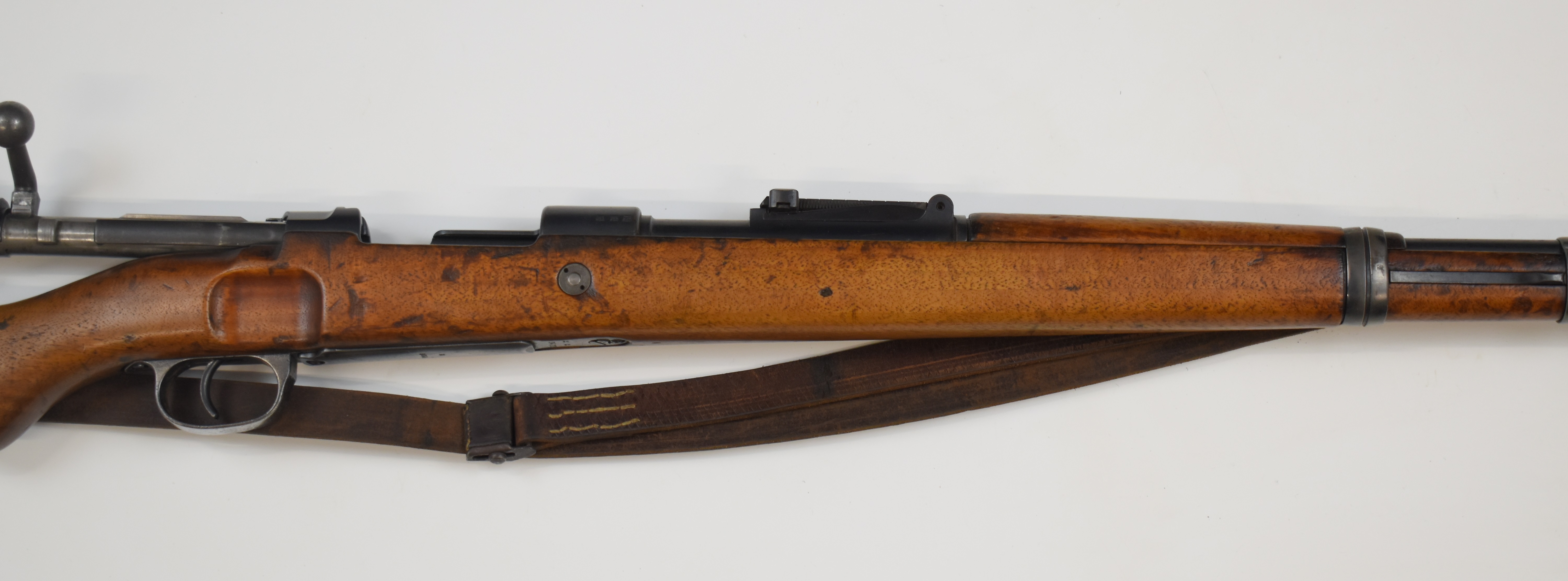 German Mauser Model K98 7.92 bolt-action rifle with receiver stamped '27 1940', adjustable sights, - Image 4 of 9