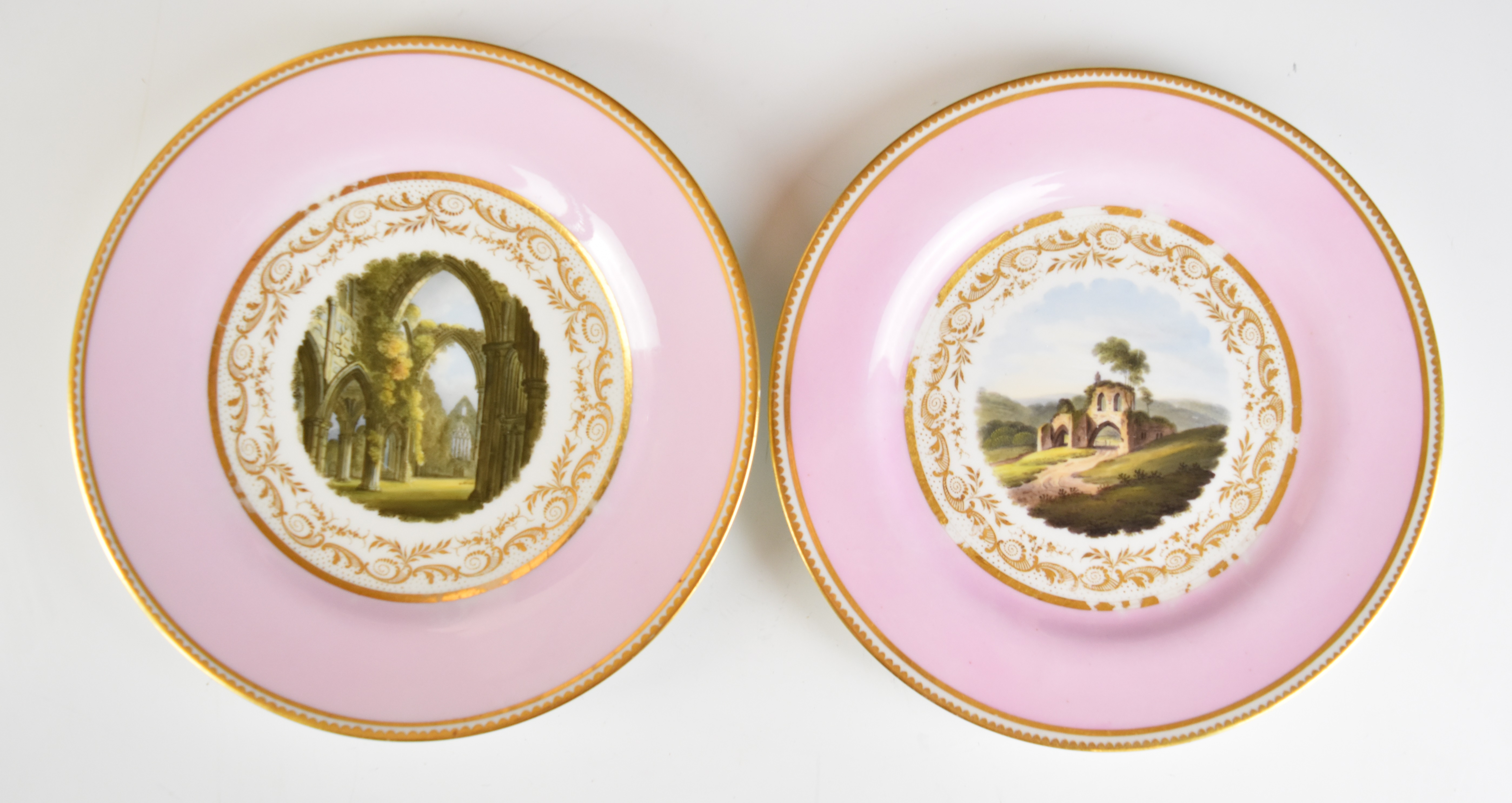 19thC cabinet plates and dishes including Copeland and Garrett, Yates, Flight Barr and Barr plates - Image 10 of 11