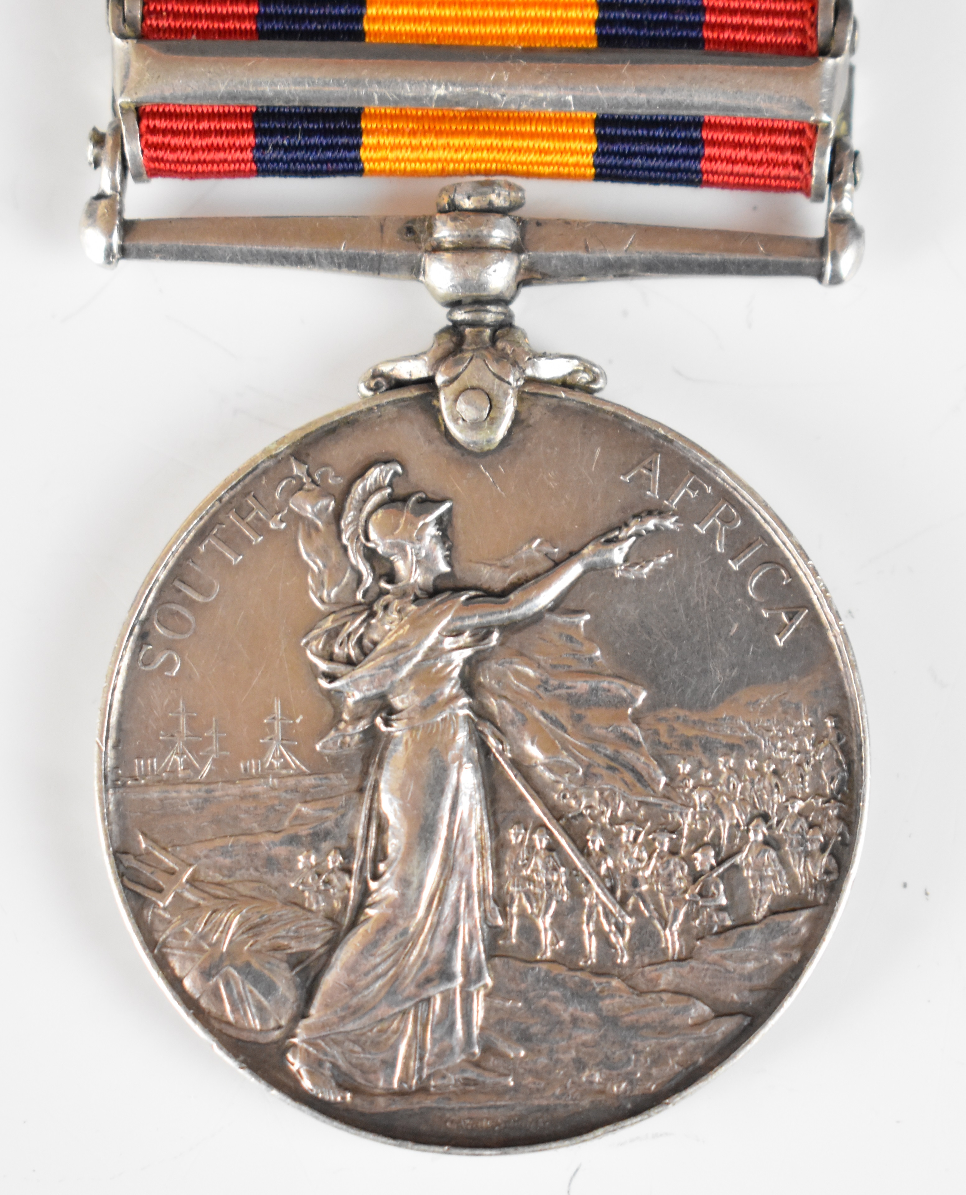 Queen's South Africa Medal with clasps for Relief of Kimberley, Paardeberg, Driefontien, - Image 4 of 6