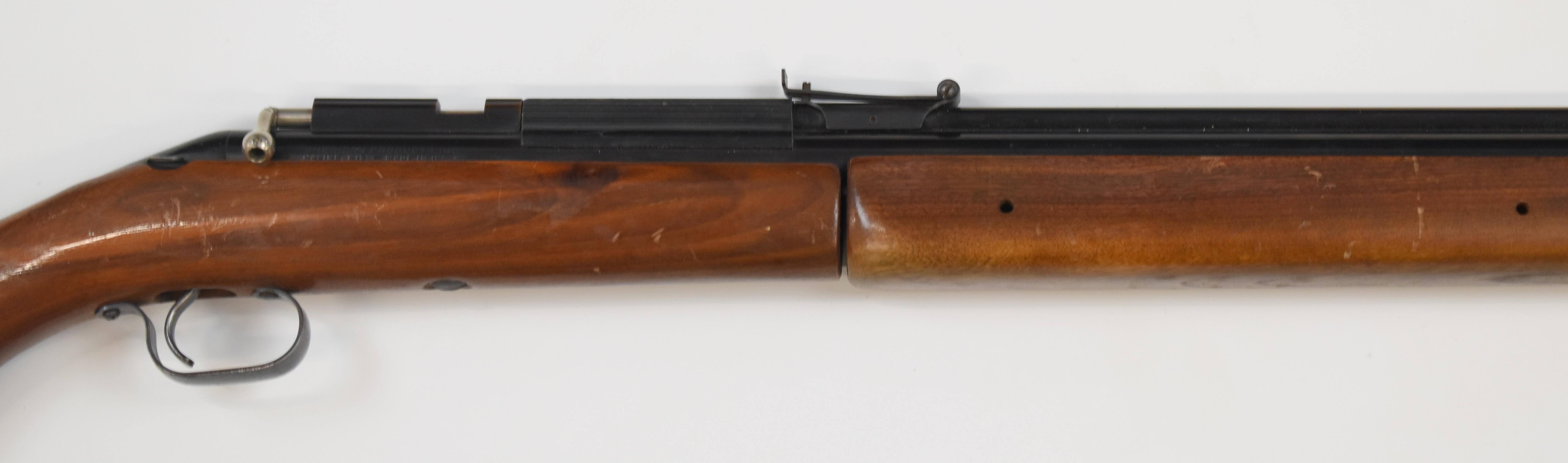 Sheridan Blue Streak .20 bolt-action air rifle with wooden semi-pistol grip and forend and - Image 4 of 8