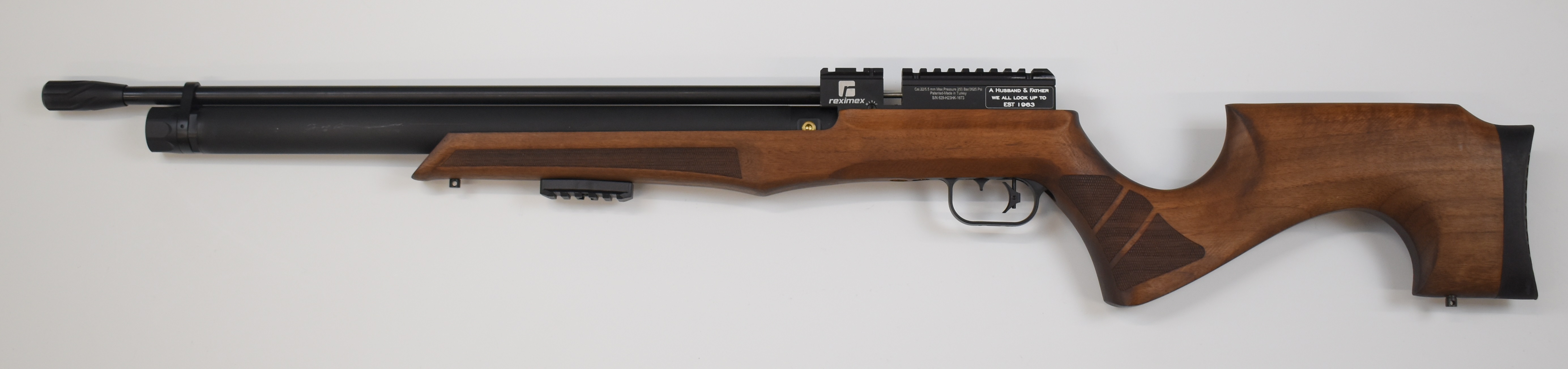 Reximex LYRA .22 PCP air rifle with chequered semi-pistol grip, adjustable trigger, 12-shot magazine - Image 7 of 12