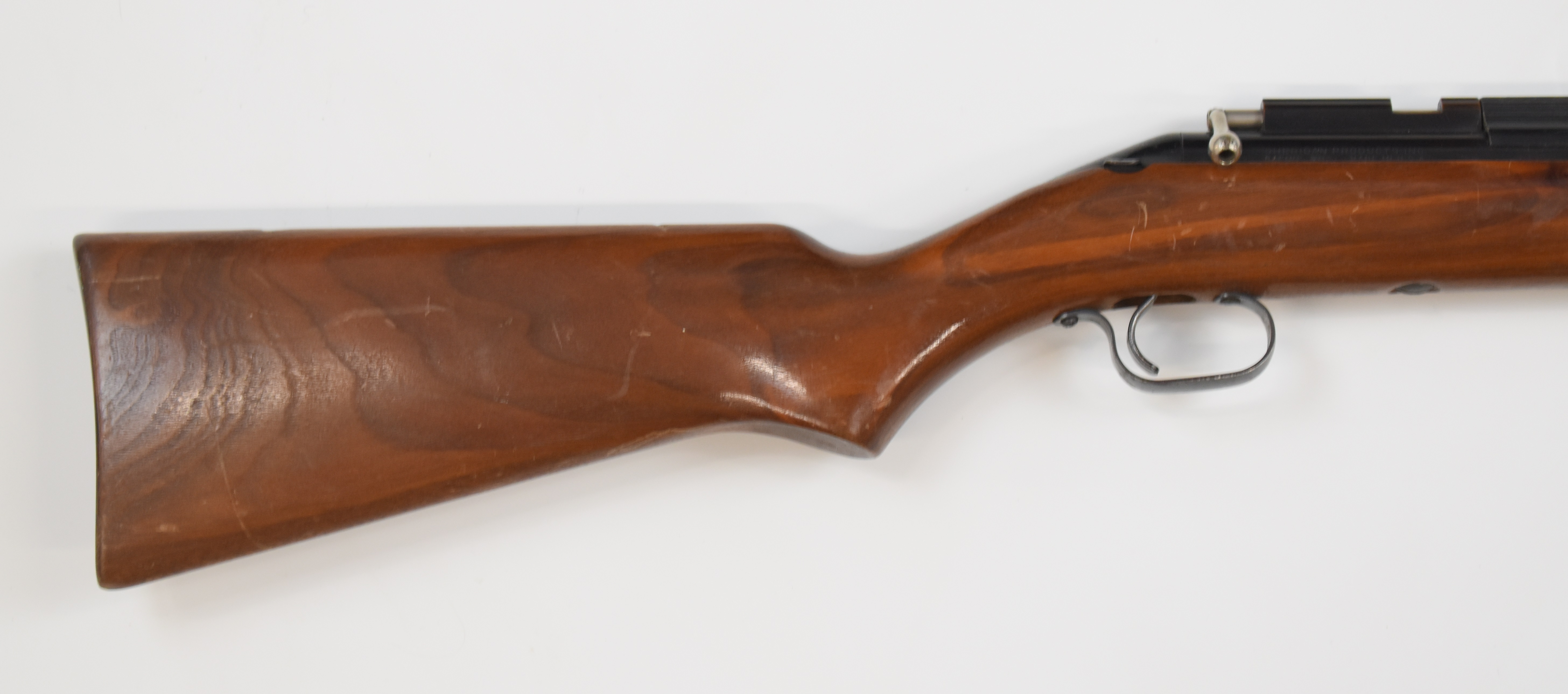 Sheridan Blue Streak .20 bolt-action air rifle with wooden semi-pistol grip and forend and - Image 3 of 8