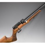 Reximex LYRA .22 PCP air rifle with chequered semi-pistol grip, adjustable trigger, 12-shot magazine