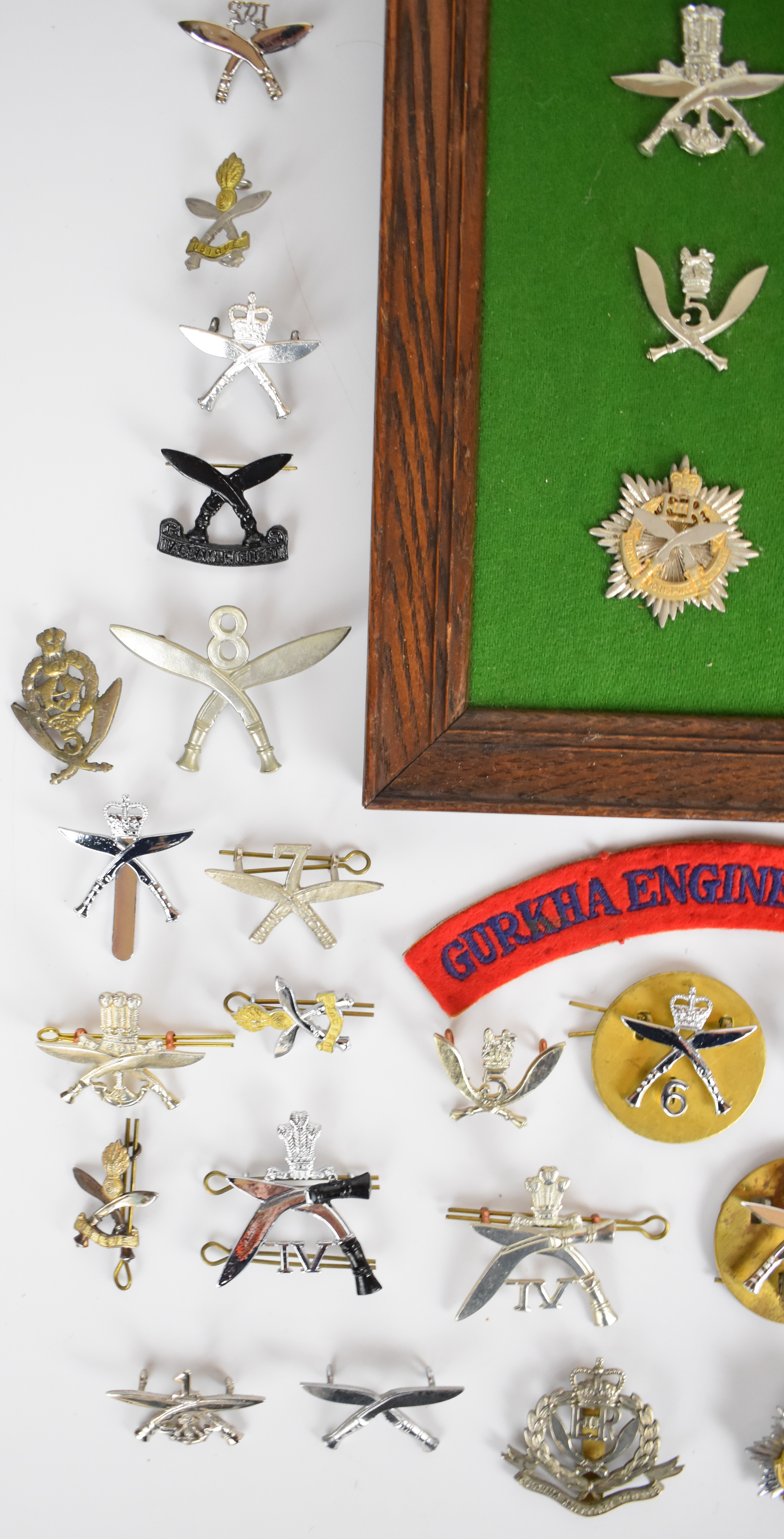 Collection of approximately 50 British Army Gurkha Regiment badges including Transport Regiment, - Image 4 of 5