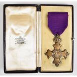The Most Excellent Order of the British Empire Officer's award, OBE Civil Division, in Garrard
