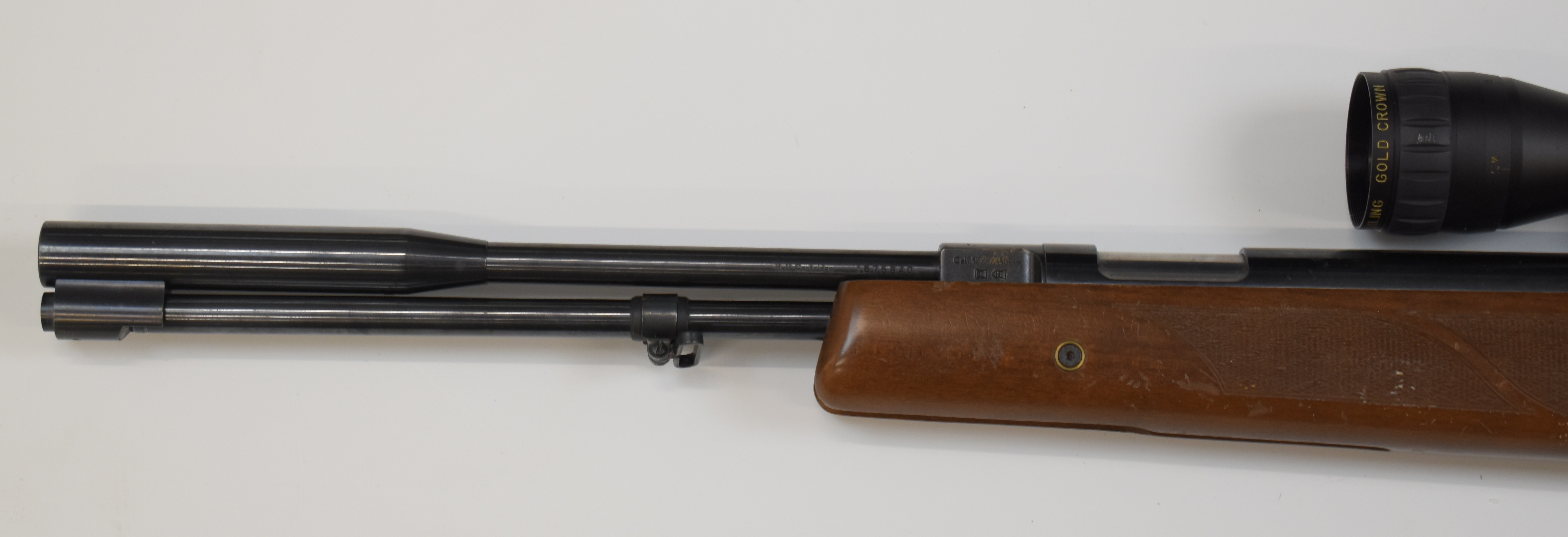 Weihrauch HW97K .177 underlever air rifle with chequered semi-pistol grip, raised cheek piece, sling - Image 9 of 10