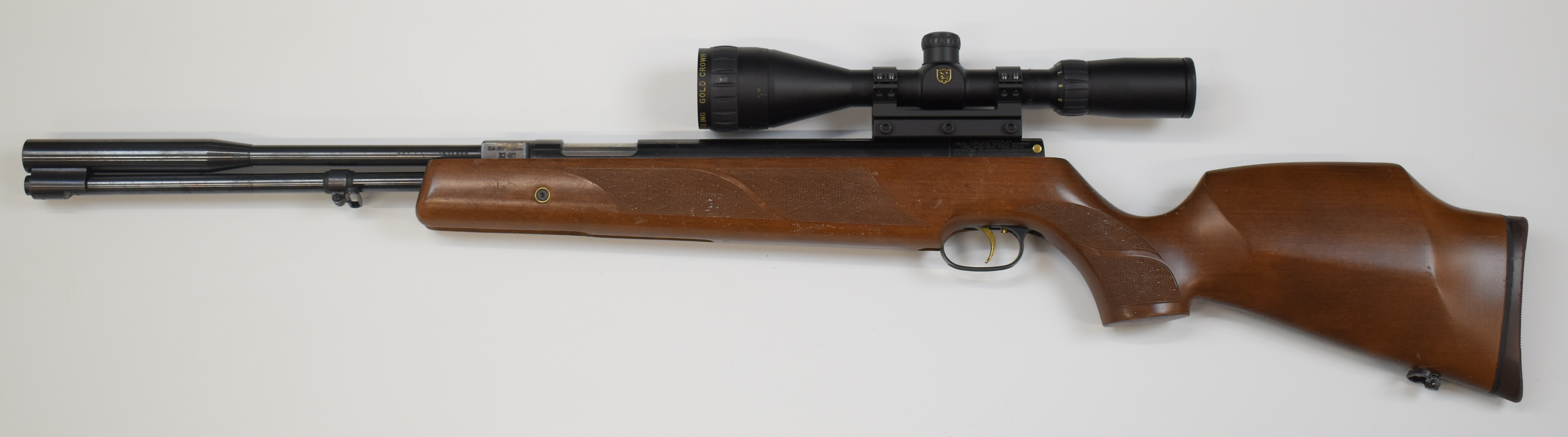 Weihrauch HW97K .177 underlever air rifle with chequered semi-pistol grip, raised cheek piece, sling - Image 6 of 10
