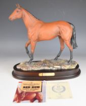 Royal Doulton Red Rum, on base with certificate of authenticity, height 35cm