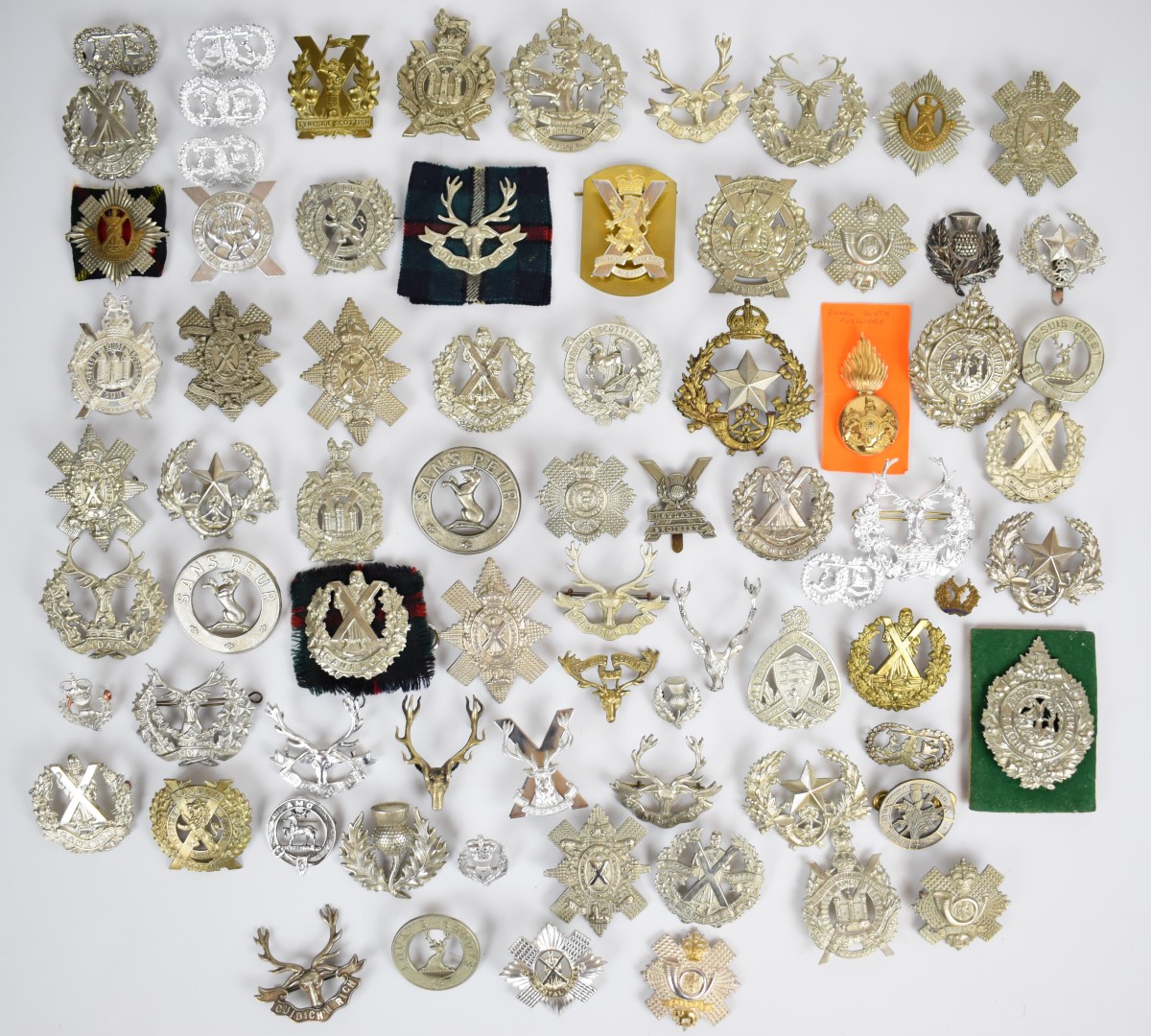 Collection of approximately 60 British Army Scottish Regiment badges including Royal Scots Guards, - Image 4 of 6