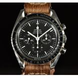 Omega Speedmaster Professional gentleman's chronograph wristwatch ref. 145.0022/ 345.0022 with black