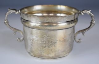 Sir Percival & Lady Marling, Stroud, Gloucestershire interest George V twin handled cup,