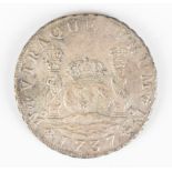 Dutch East India Company Mexico / Spanish Colonial Philip V 1737 8 reales coin from the Rooswijk