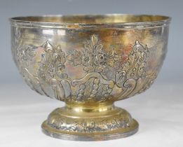 Goldsmiths & Silversmiths Co Ltd Victorian/Edward VII hallmarked silver pedestal rose bowl, with