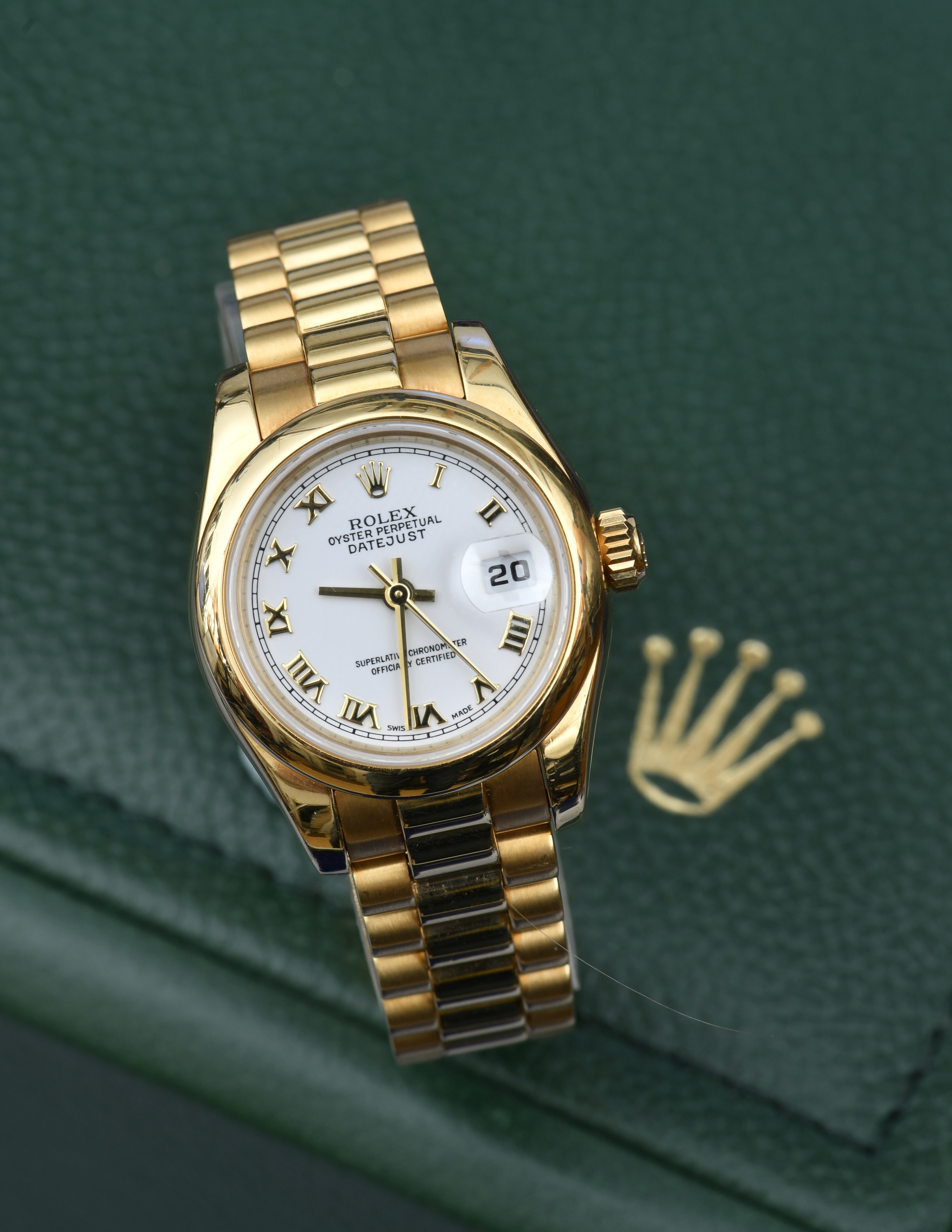 Rolex Oyster Perpetual Datejust 18ct gold ladies automatic wristwatch ref. 179168 with date - Image 5 of 8