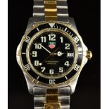 Tag Heuer Professional gentleman's wristwatch ref. WM1120 with date aperture, luminous hands and