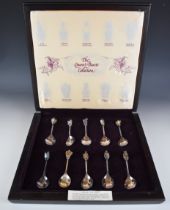 Cased set of ten limited edition (of 2500) Elizabeth II silver gilt and enamel Queen's Beast