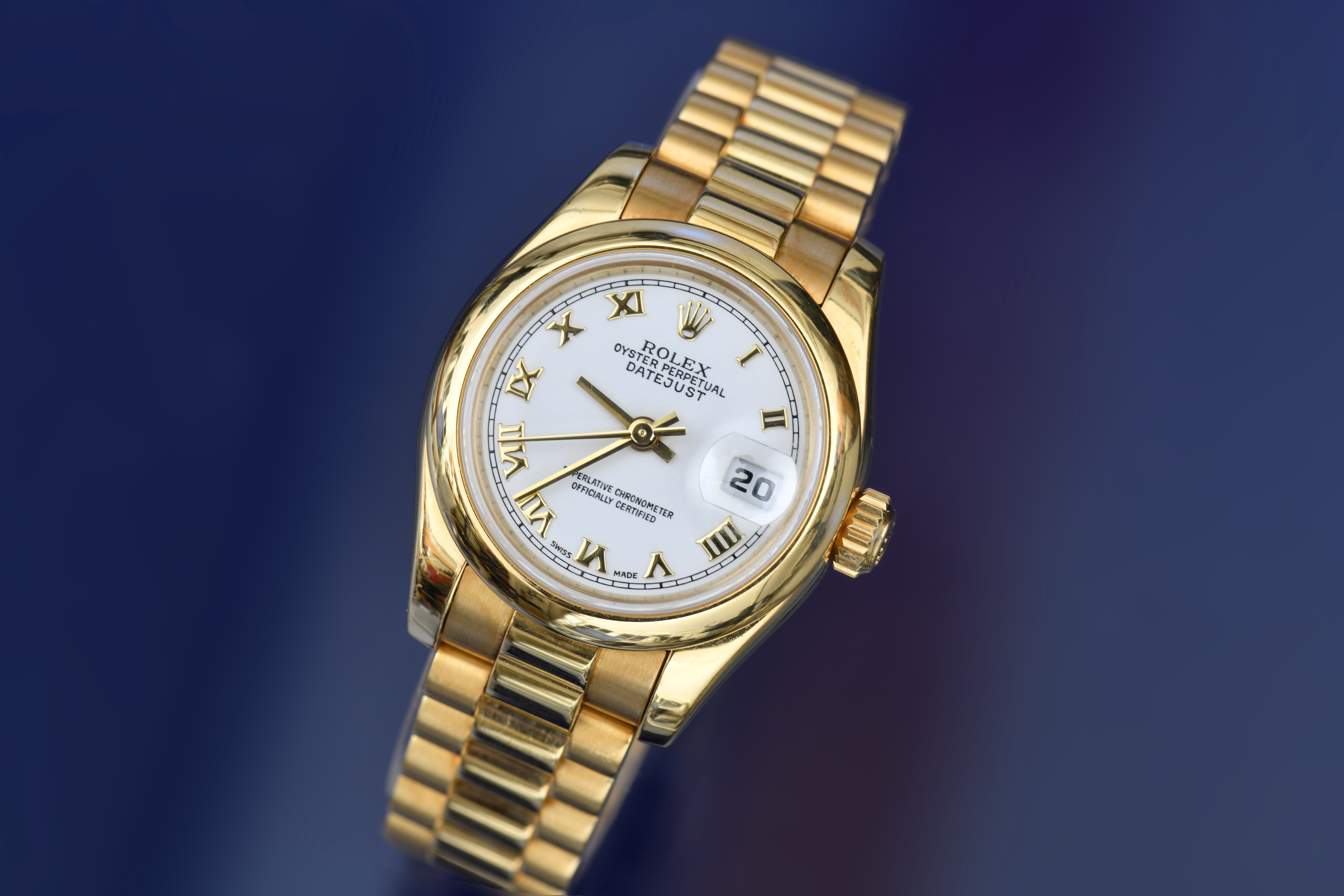 Rolex Oyster Perpetual Datejust 18ct gold ladies automatic wristwatch ref. 179168 with date - Image 2 of 8