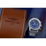 Breitling Navitimer World gentleman's automatic chronograph wristwatch ref. A24322 with date
