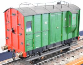 Prize winning exhibition standard 3½ inch gauge model Highland Railway brake van, built by the award