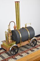 Exhibition winning standard 5 inch gauge live steam 19th century style model railway locomotive,