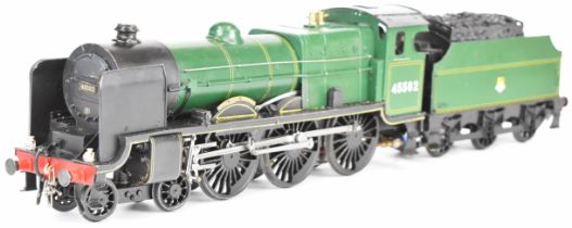 Gauge 1 Patriot live steam 4-6-0 locomotive number 45502 Royal Naval Division, in British Railways