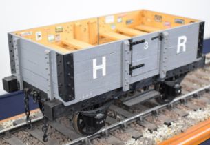 Prize winning exhibition standard 3½ inch gauge model Highland Railway open third class passenger