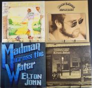 Elton John - Nine LPs comprising Tumbleweed Connection (DJLPS410) with booklet gatefold, Madman