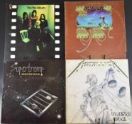 Approximately thirty six Heavy Rock and Rock LPs including Metallica Justice For All, Supertramp,