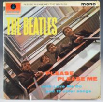 The Beatles Please Please Me black and gold label mono UK first pressing PMC1202. The deadwax is