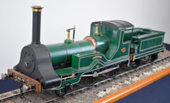 Prize winning exhibition standard 3½ inch gauge Highland Railway live steam 2-4-0 model railway