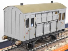 Prize winning exhibition standard 3½ inch gauge model Highland Railway horsebox, built by the