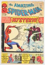 The Amazing Spider-Man #13 by Marvel Comics (1964), origin and 1st appearance of Mysterio (Quentin