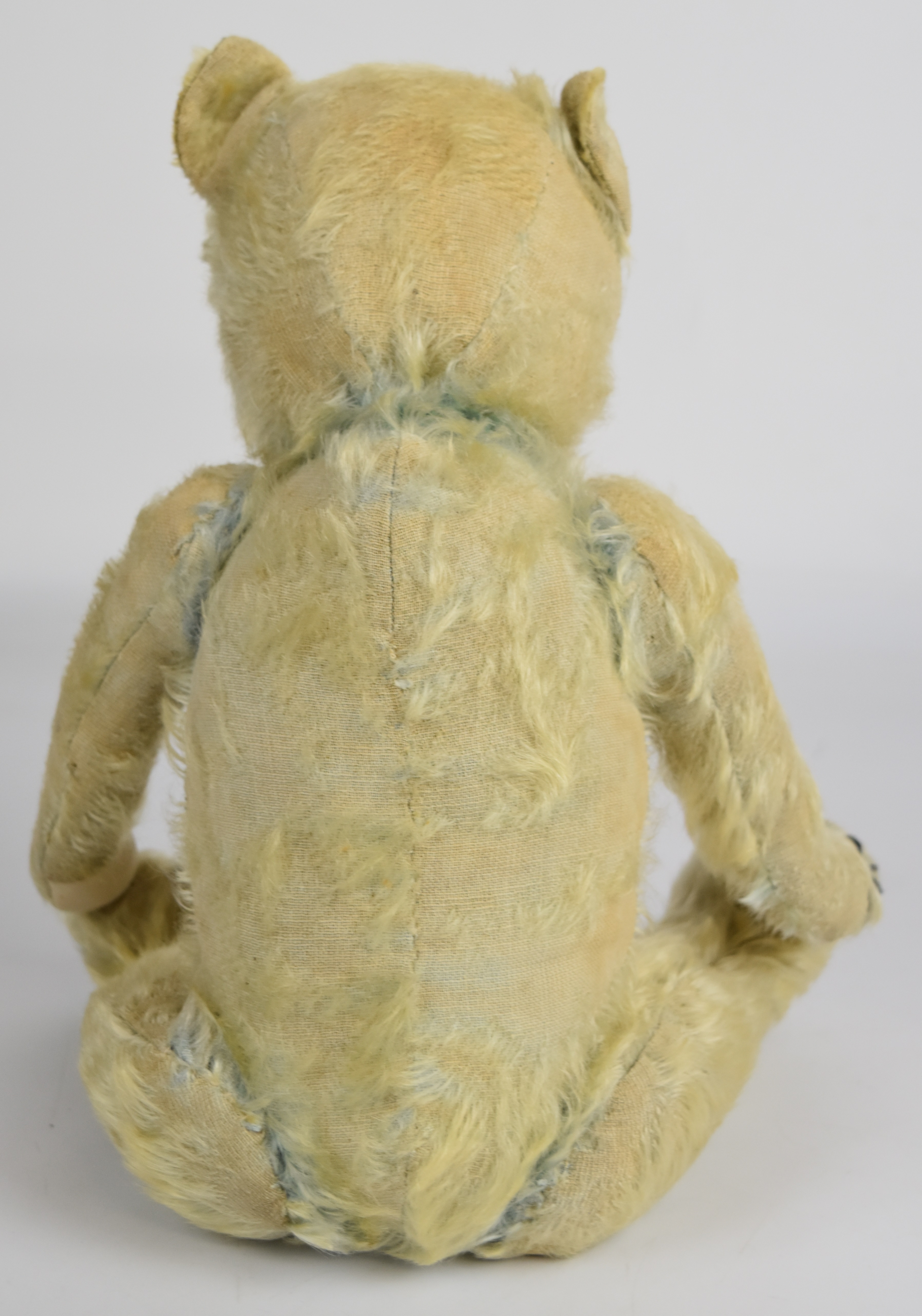 A vintage Teddy bear with golden mohair, disc joints and stitched features, circa 1930's/40's, - Image 2 of 5