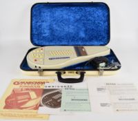 Suzuki Omnichord OM-27 vintage synthesizer, in original fitted case with power supply and