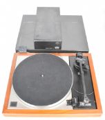 Linn Sondek LP12 record turntable with Linn Ekos tonearm and Linn Lingo power supply.