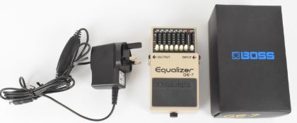 Boss GE-7 Equalizer guitar pedal, in original box with power supply