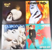 Over 60 Rock and Pop LPs including Madonna, Kim Wilde, New Kids On The Block, Cher, Pat Benatar,