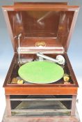 Columbia Grafonola wind-up gramophone, retailed by Methven Simpson Ltd, 37 x 47 x 54cm